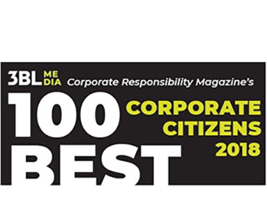 #BL ME DIA Corporate Responsibility Magazine's 100 Best Corporate Citizens 2018 