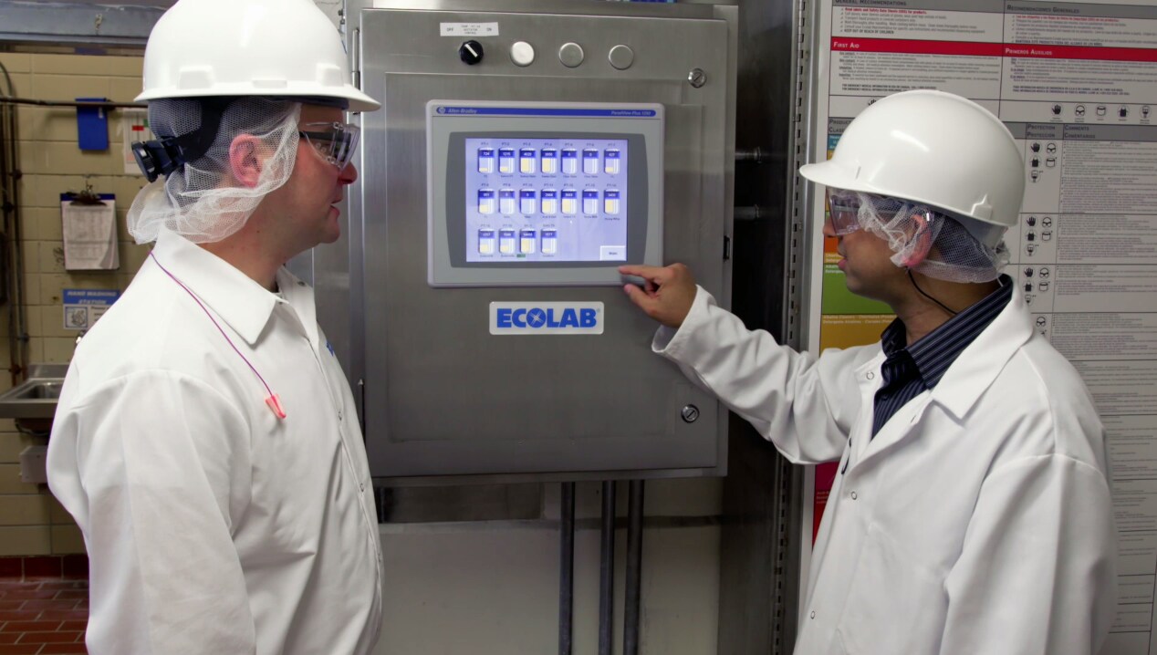 Men analyzing CIP system