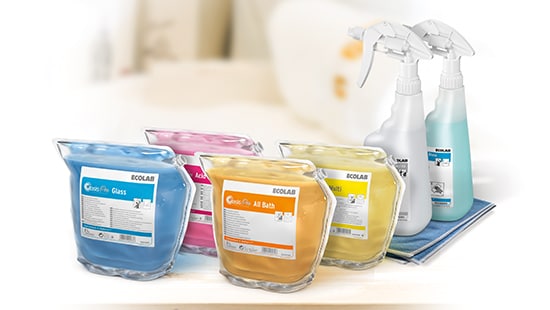 Ecolab cleaning outlet products