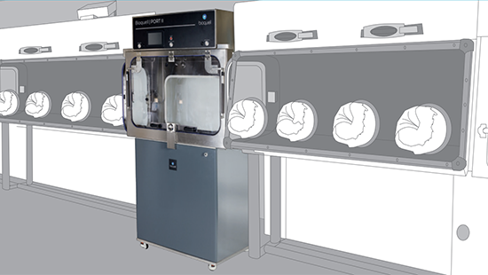 The Bioquell Port II can be easily integrated with third-party equipment.