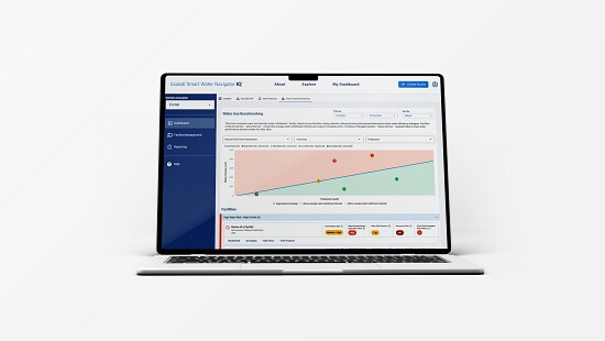 tablet displaying website